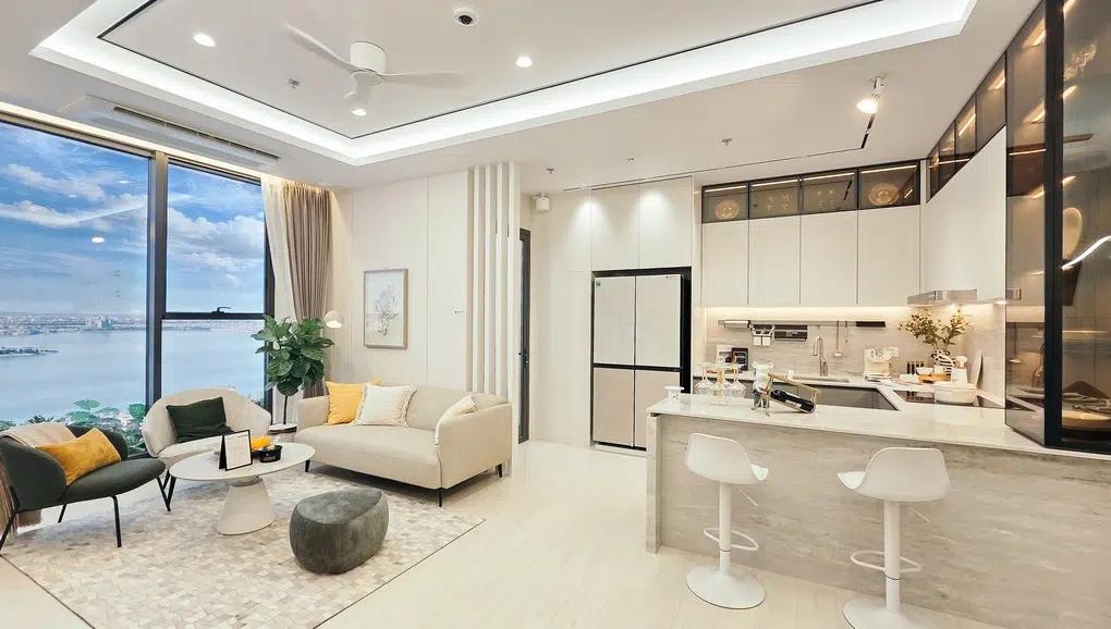 Starlake The Prime đưa thương hiệu nội thất BoConcept vào không gian sống 3 Phong khach phong an va bep duoc to chuc lien hoan theo mo hinh LDK living dining kitchen