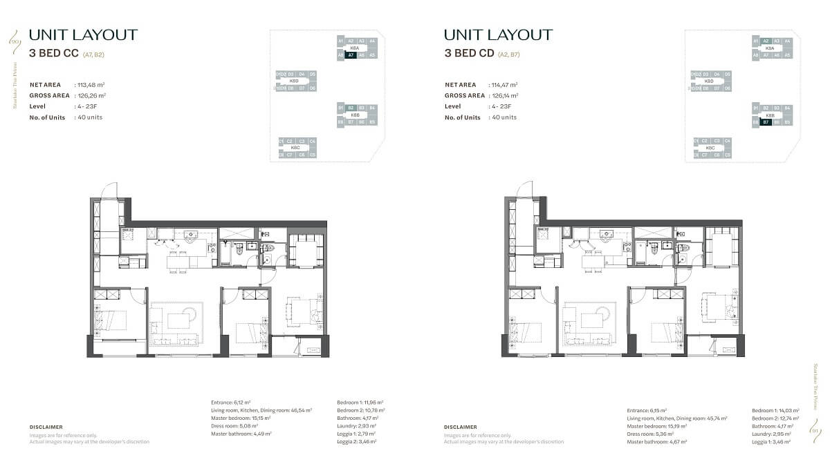 Căn Hộ 3 Phòng Ngủ 1 layout căn hộ 3 phòng ngủ the prime starlake