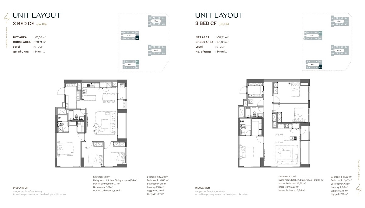 Căn Hộ 3 Phòng Ngủ 4 layout căn hộ 3 phòng ngủ the prime