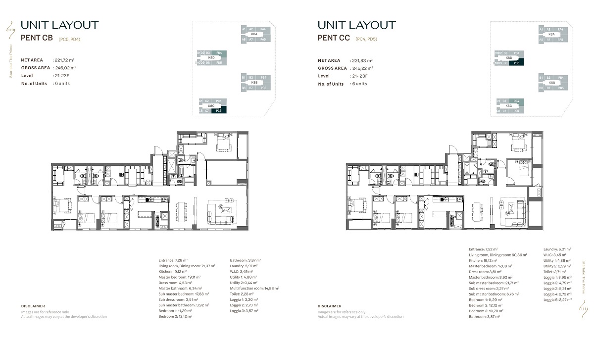Penthouse The Prime Starlake 2 layout penthouse the prime
